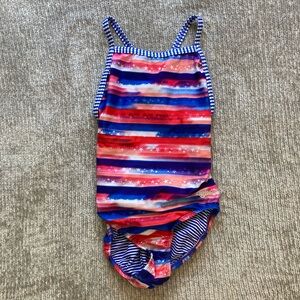 Dolfin Uglies One Piece Swimsuit Size‎ 32 | USA Stars Stripes Red White Blue